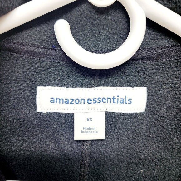 Essentials Size XS Black Full-Zip Fleece Jacket With Pockets Women - Picture 8 of 9
